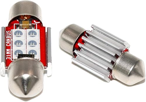 Miniatura 5 de PHINLION Bombillas LED verdes DE3175 de 1.220 in, superbrillantes 3030 6-SMD DE3021 DE3022, repuesto para bombilla LED en miniatura para mapa