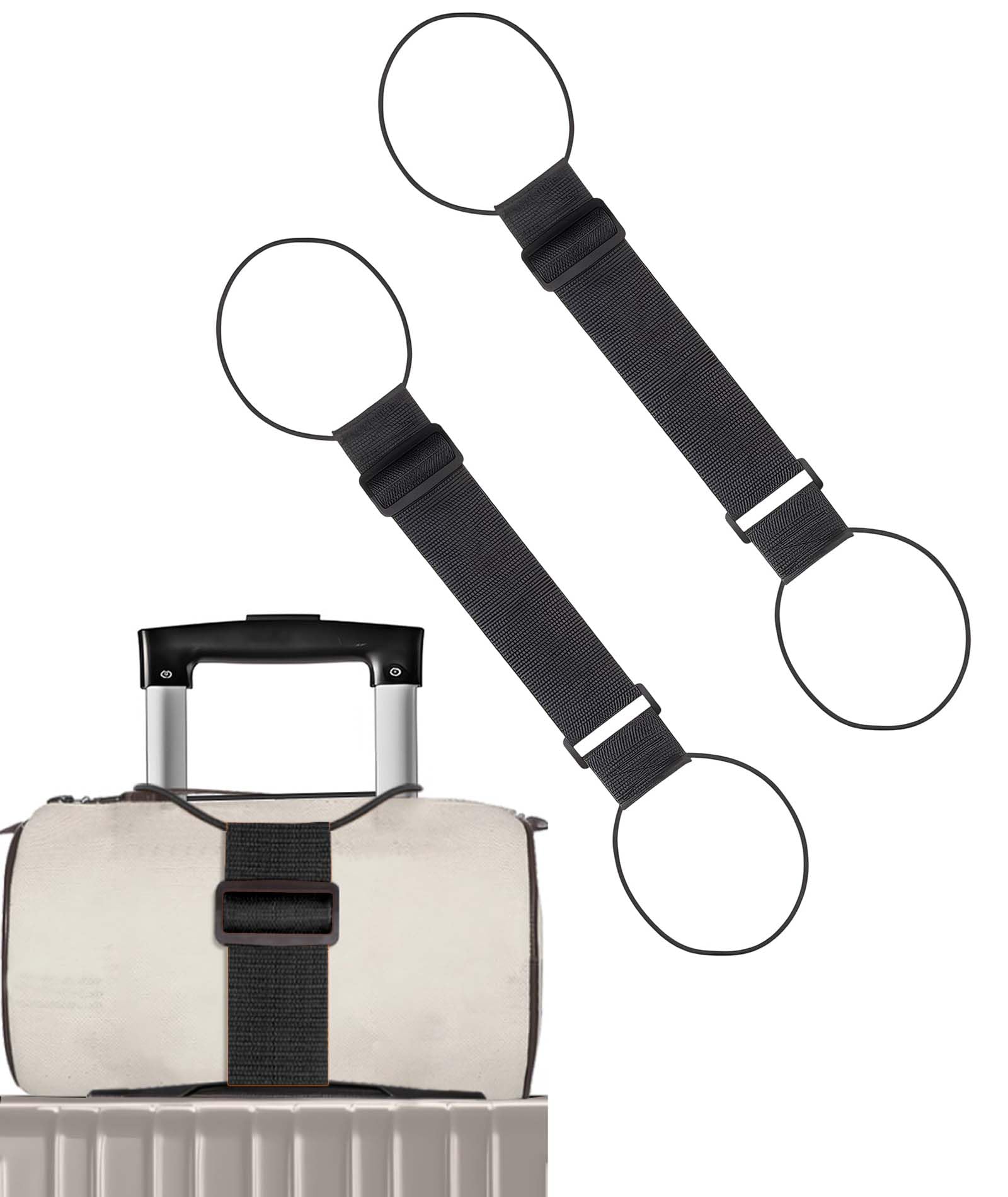 2PCS Luggage Strap, Suitcase Bag Organizer for Travel, Adjustable Strapping Band to Luggage, for Frequent and Business Travelers, Women with Handbags-image-16