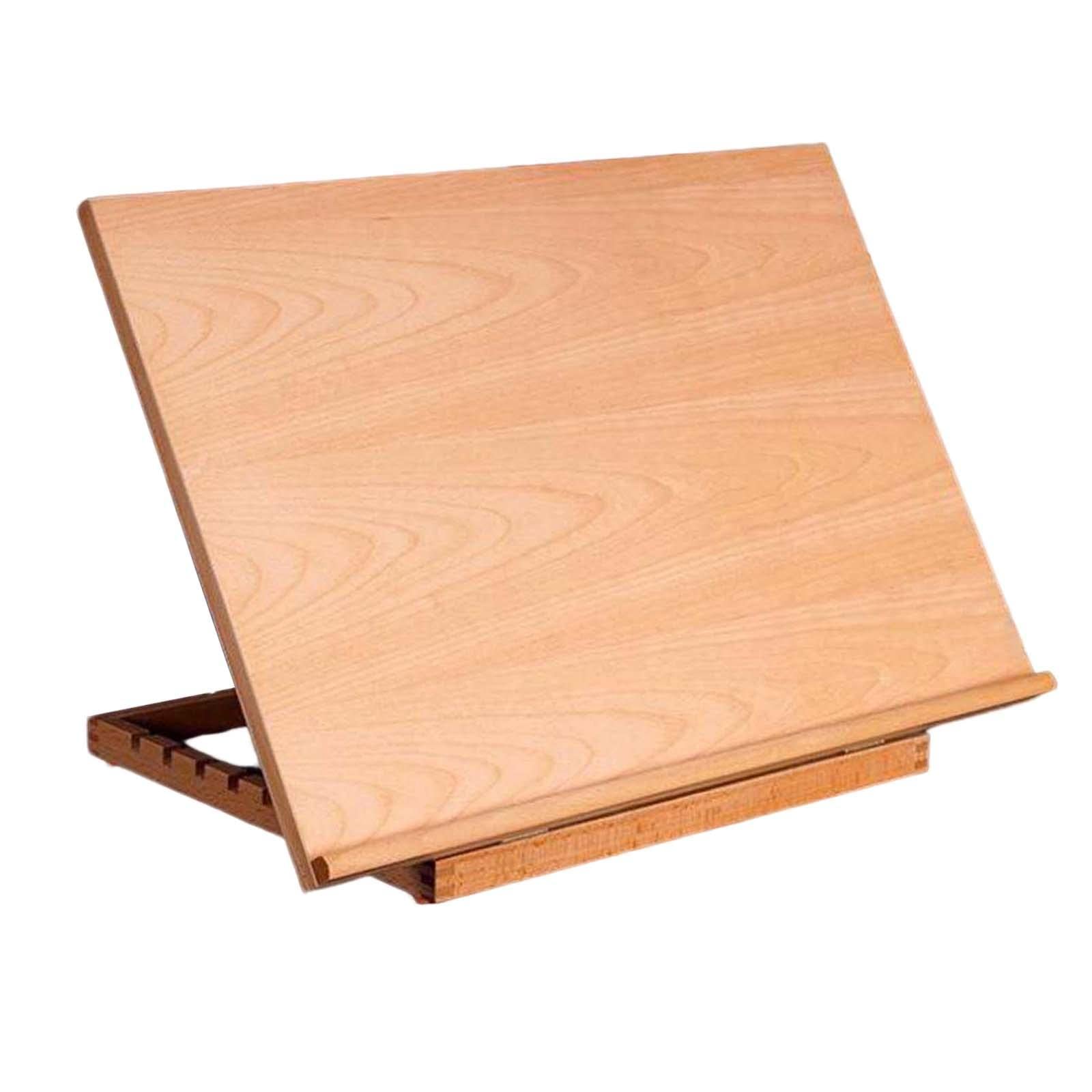 ASerZenith Portable Painting Easel Reading Rack Artist, Support Lightweight Desktop Foldable Wood Retro Style, Holder, Drawing Board For Sketching