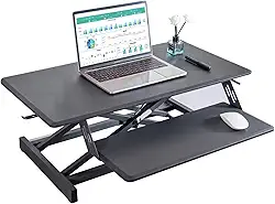 Mesa de laptop para cama ou sofá, mesa de colo, mesa de trabalho na cama, mesa de escritório em casa, assistir filmes na cama, suporte para laptop, mesa de pernas forráveis, gavetas de teclado (55 cm