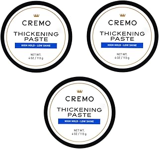 Barber Grade Hair Styling Thickening Paste, 4 Ounce (Pack of 3)