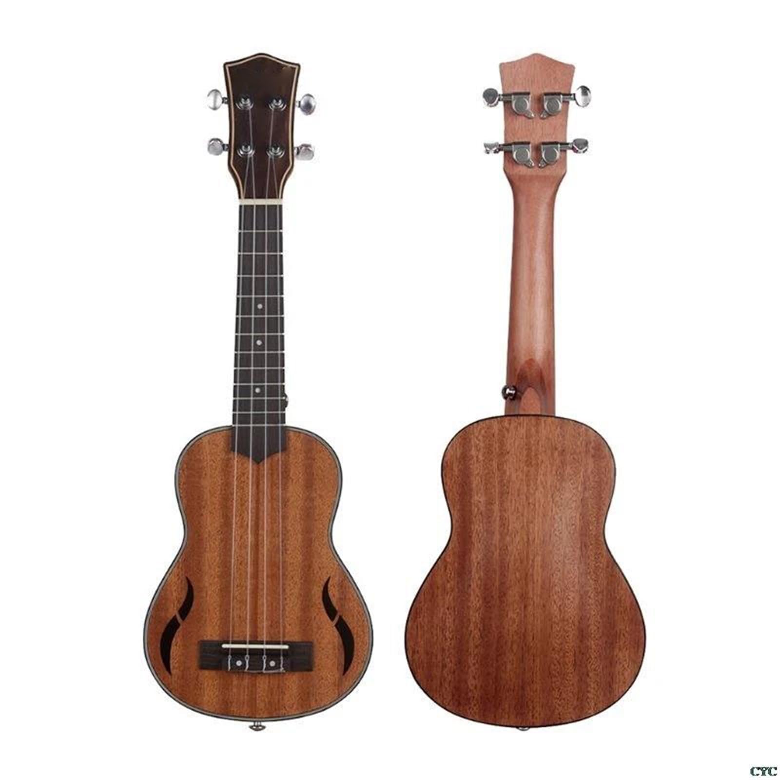 Zestawy Ukulele 21calowe Ukulele Tenorowe Z Korpusem Orzecha Włoskiego 18 Progami I Mahoniową Podstrunnicą