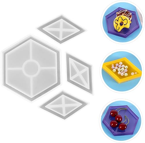 Miniatura 6 de KJHBV 1 Storage Box Mold Craft Dies Molde De para Resina Crystal Epoxy Molds Flexible Silicone Molds Agate Coaster De para Gelatinas Silicone