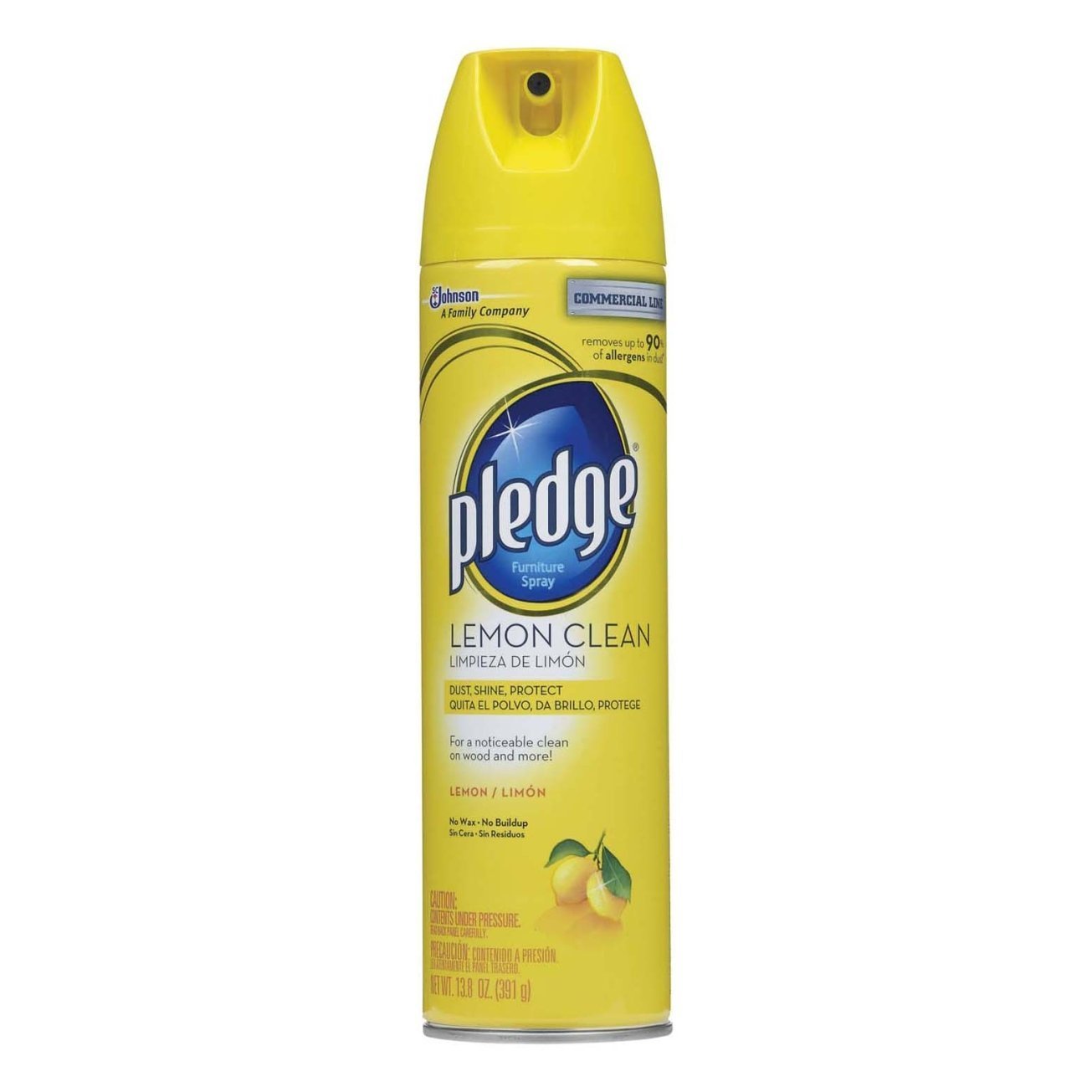 Pledge Furniture Polish Spray Lemon 13.8 Oz