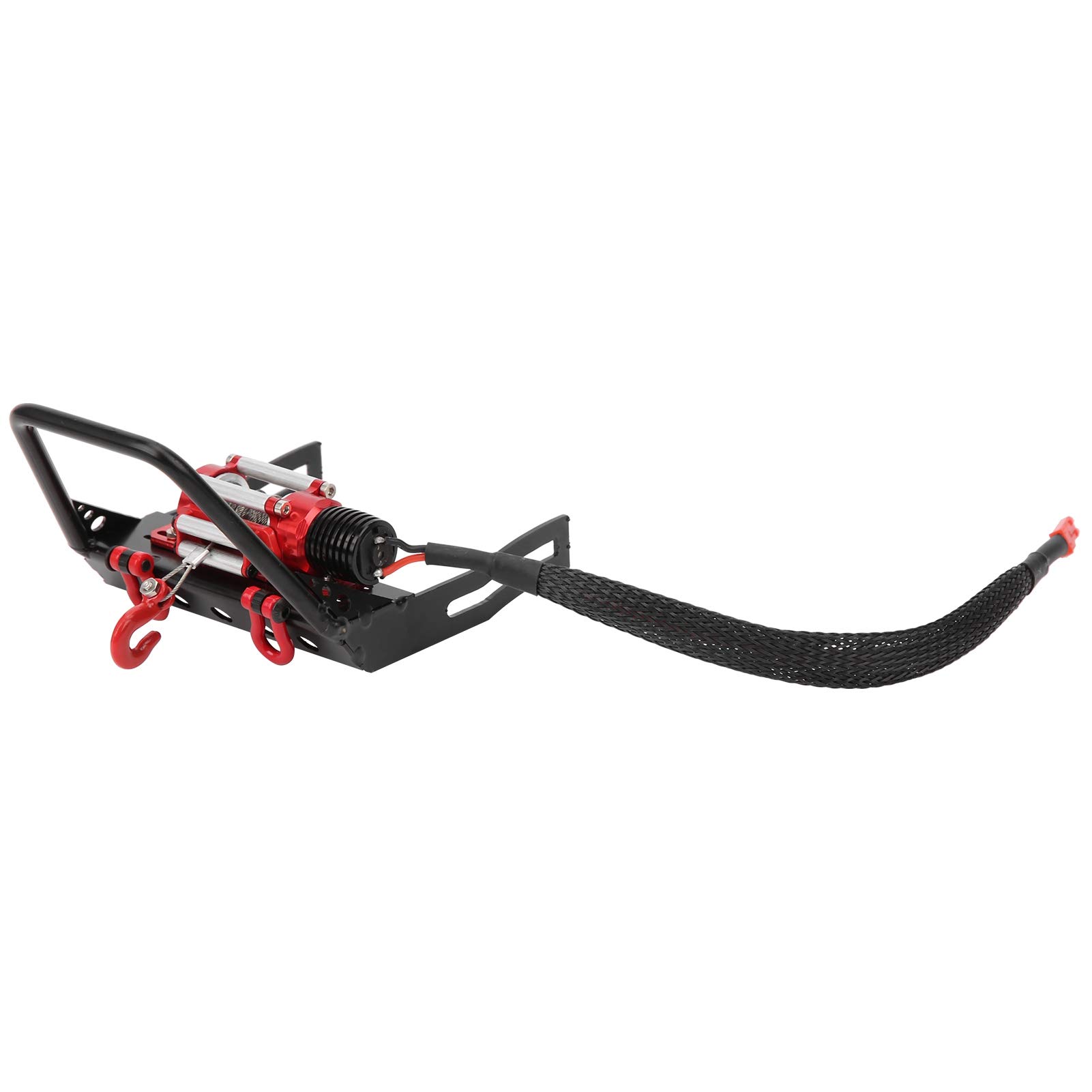 Wciągarka przedni zderzak ulepszone części akcesoria pasuje do SCX10 1:10 RC Crawler Climbing Car