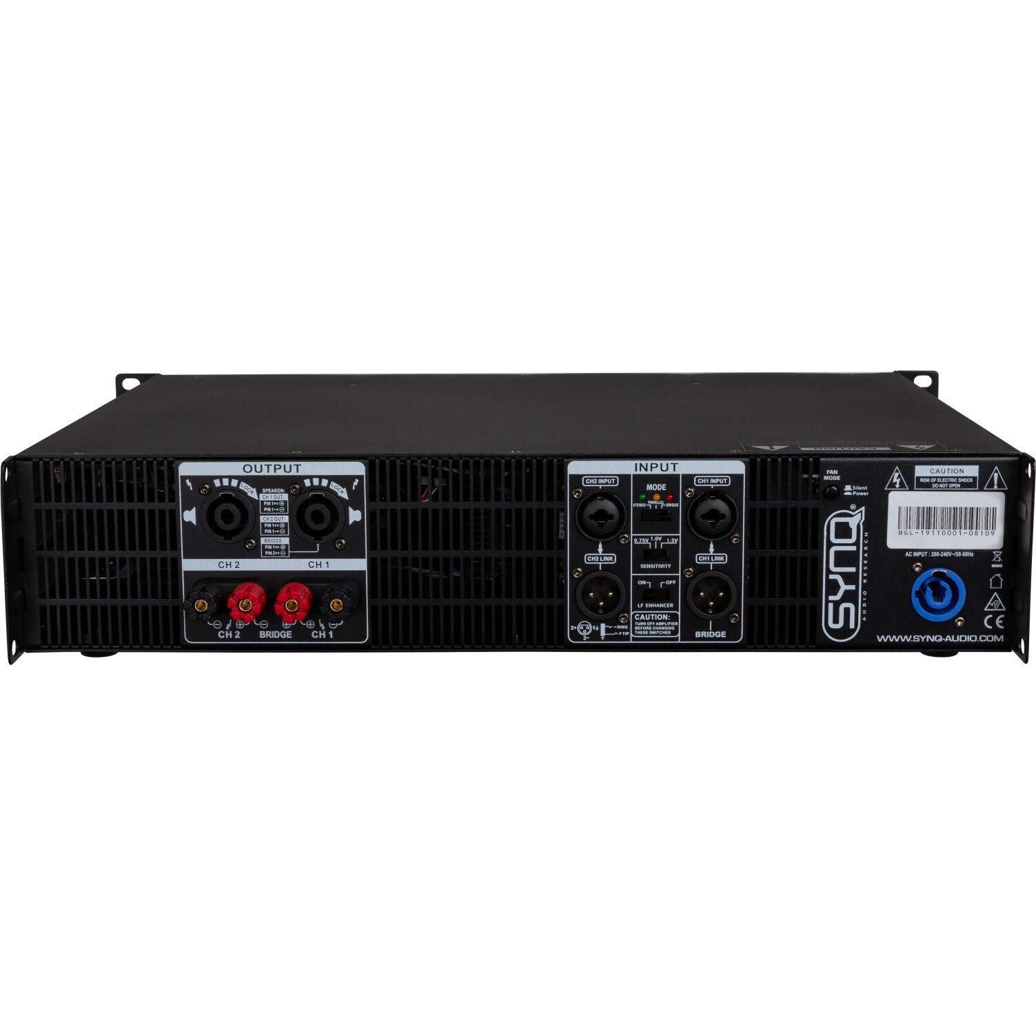 Synq SE-1800 Professional audio amplifier 2x900Wrms @ 4ohms
