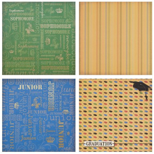 Diecuts With A View 12 By 12 High School Stack #TOP3