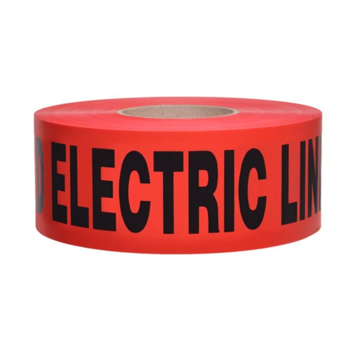 Presco Underground Non-Detectable Tape, 6 in. x 1000 ft. (Red with Black "Caution Buried Electric LINE Below" Printing)