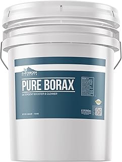Earthborn Elements Borax Powder (5 Gallons), Multipurpose Cleaner & Detergent Booster, Resealable Tub