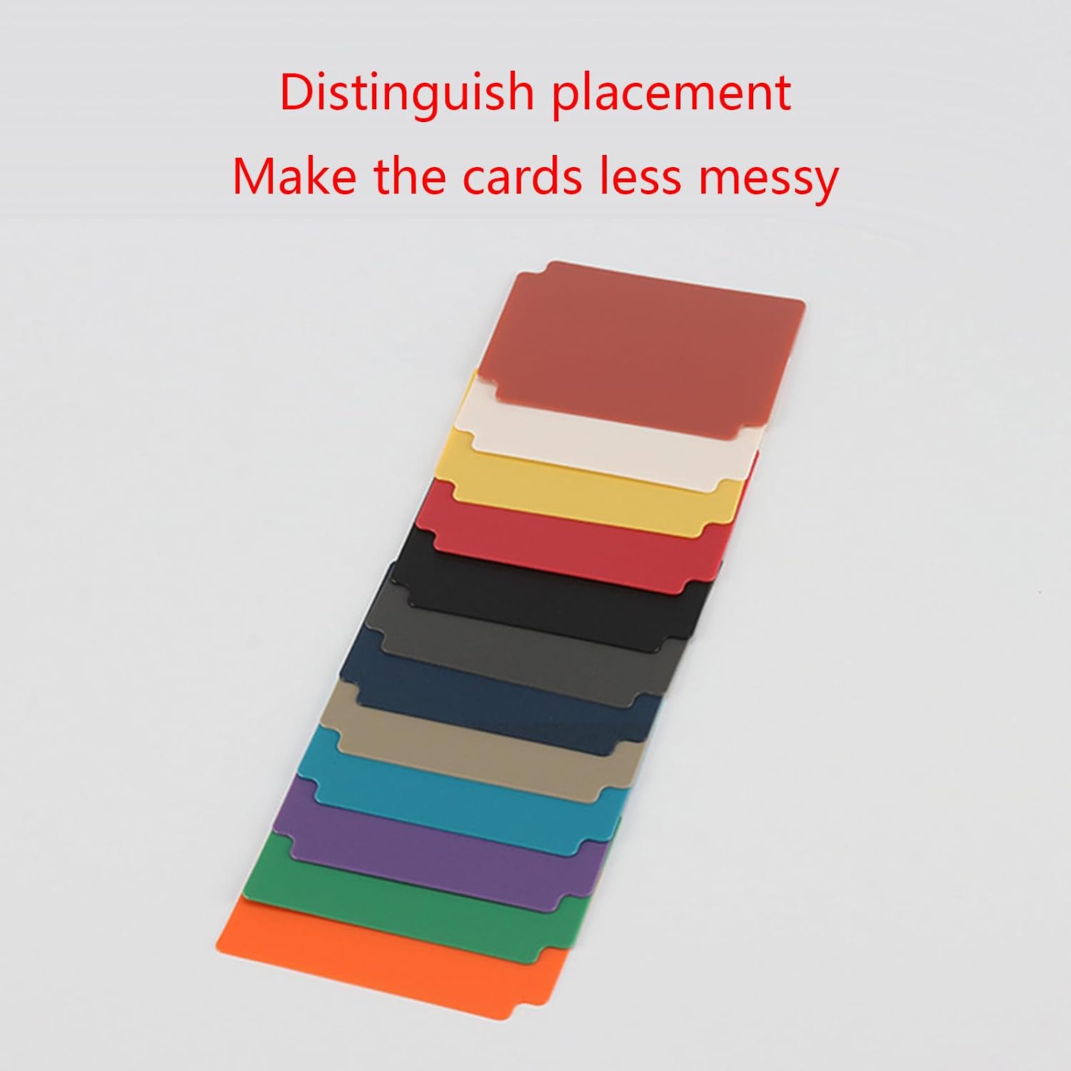 12Pcs Multicolor Frosted Card Separator with Tabs