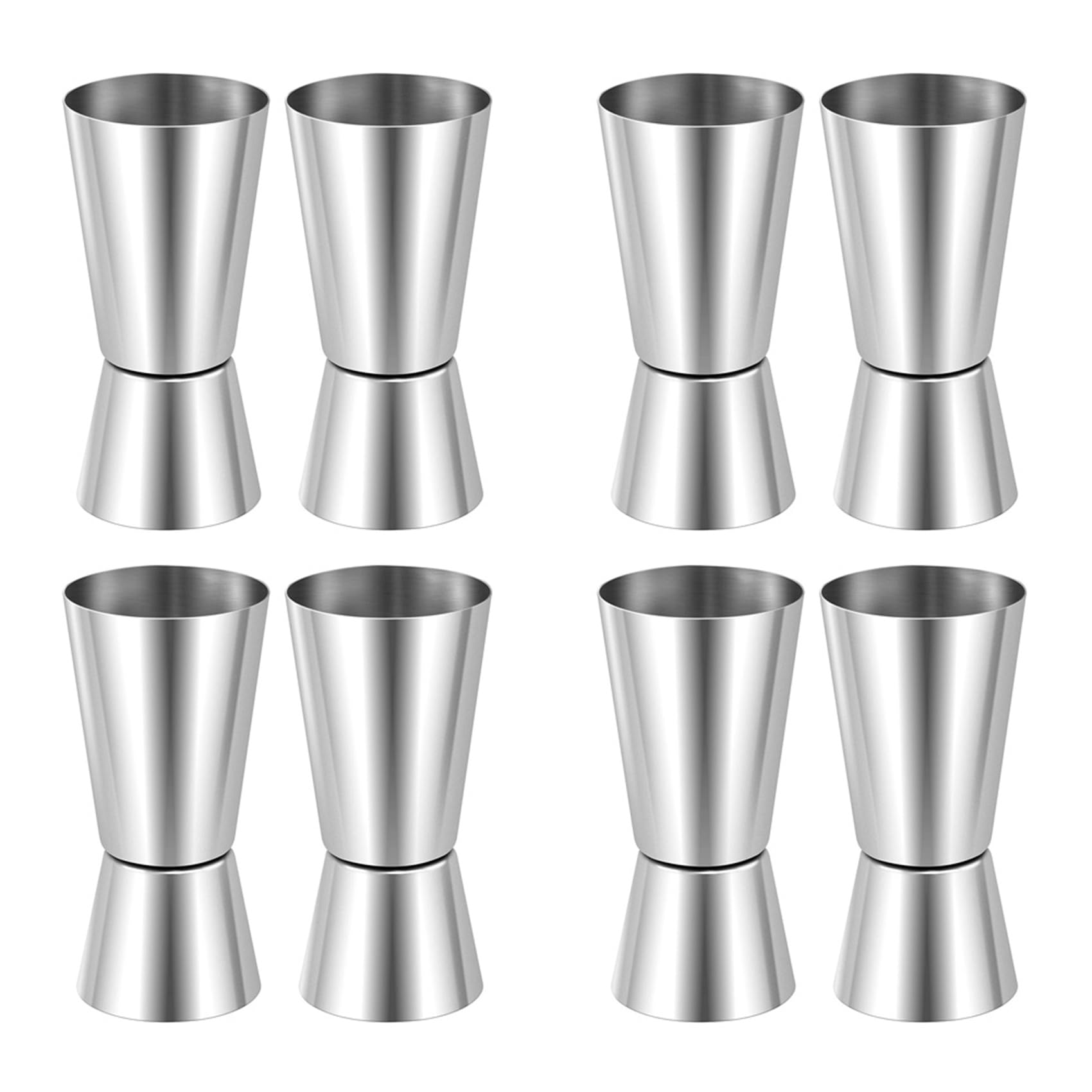 Hndhbfgrt 4X Spirit Measures 25Ml/50Ml, Shot Measure Drinks Jigger Craft Dual Drinks Measuring Cup for Party Wine Drink Shaker