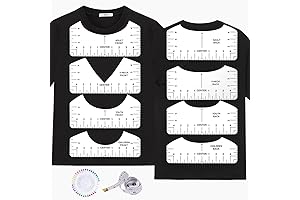 10 PCS T-shirt Ruler Guide Set