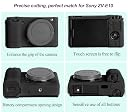 Pocoukate Case for Sony ZV-E10 Vlog Camera, Soft Silicone Protective Cover Skin with ZVE10 Screen Protector Accessories for Sony Alpha ZVE10 / ILCZV-E10L Camera Silicone Case - White gallery image