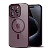 oakxco for iPhone 15 Pro Case Clear Magnetic Compatible with Magsafe, Thin Slim Transparent Non Yellowing, Hybrid Soft Silicone Bumper & Hard Plastic Protective Cover for Women, Burgundy Wine oakxco for iPhone 15 Pro Case Clear Magnetic Compatible with Magsafe, Thin Slim Transparent Non Yellowing, Hybrid Soft Silicone Bumper & Hard Plastic Protective Cover for Women, Burgundy Wine