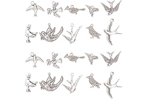 Airssory Bird Charms for Jewelry Making