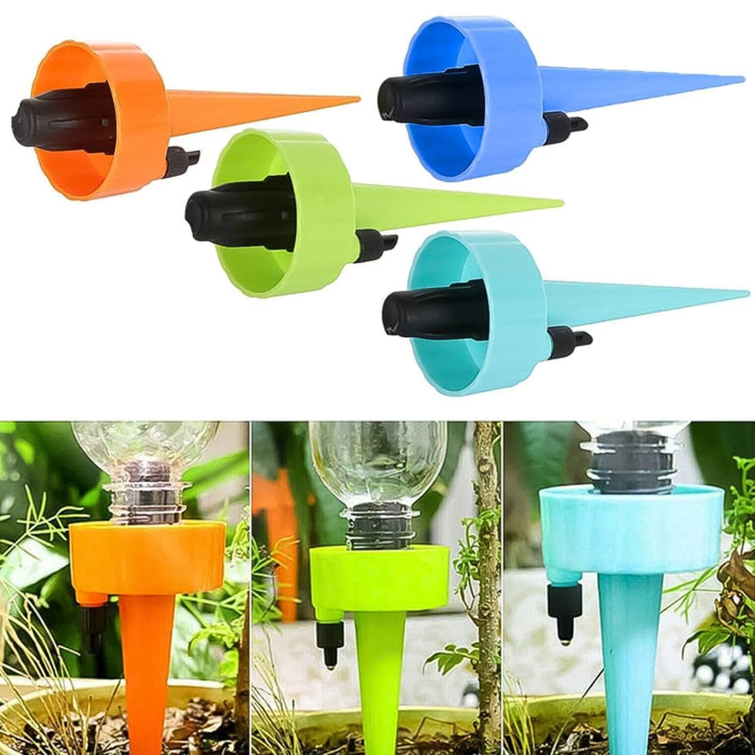 Drip Irrigation Kit, Automatic Plant Water Dropper for Garden Home Office with Slow Release Control Self-Watering Spikes for Pots Plant. (Pack of 4) (B0DHWC71SN) Amazon Price History, Amazon Price Tracker