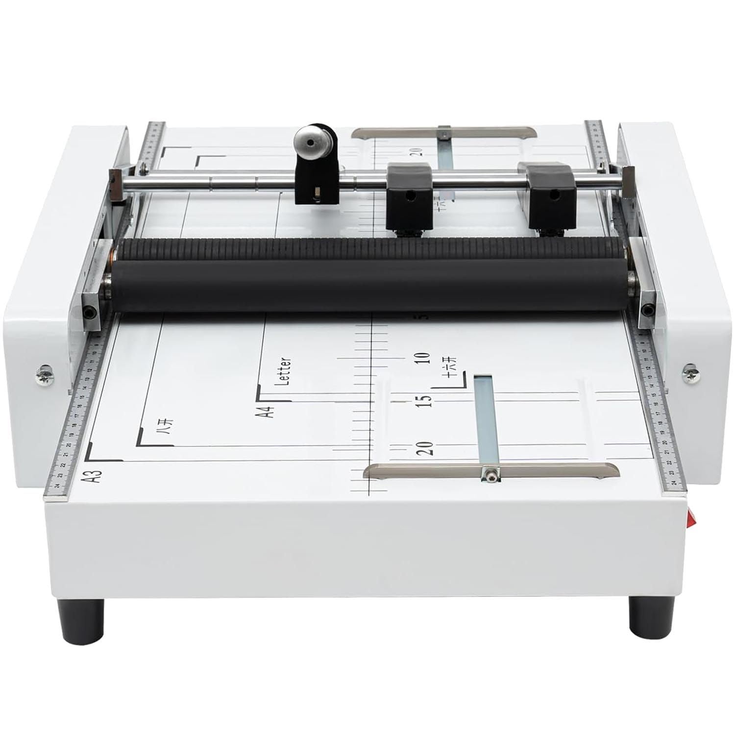 YXZYFPP Professional Automatic Booklet Maker & Folding Machine - 110V, 14 Sheets Capacity, 5 Stapling Positions, Dual Action Binding for Books & Documents (4nails)
