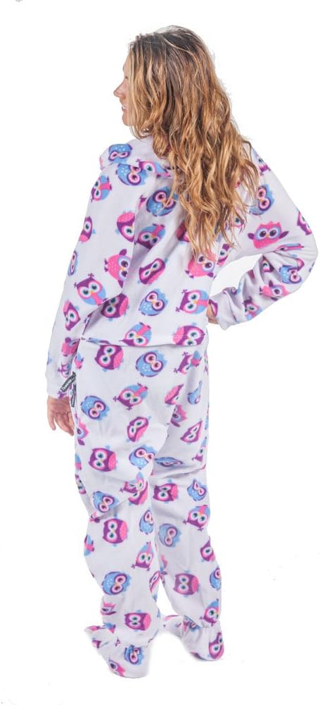 Forever Lazy Footed Adult Onesies, One-Piece Pajama Jumpsuits for Men and Women, Unisex. with Detachable Feet.