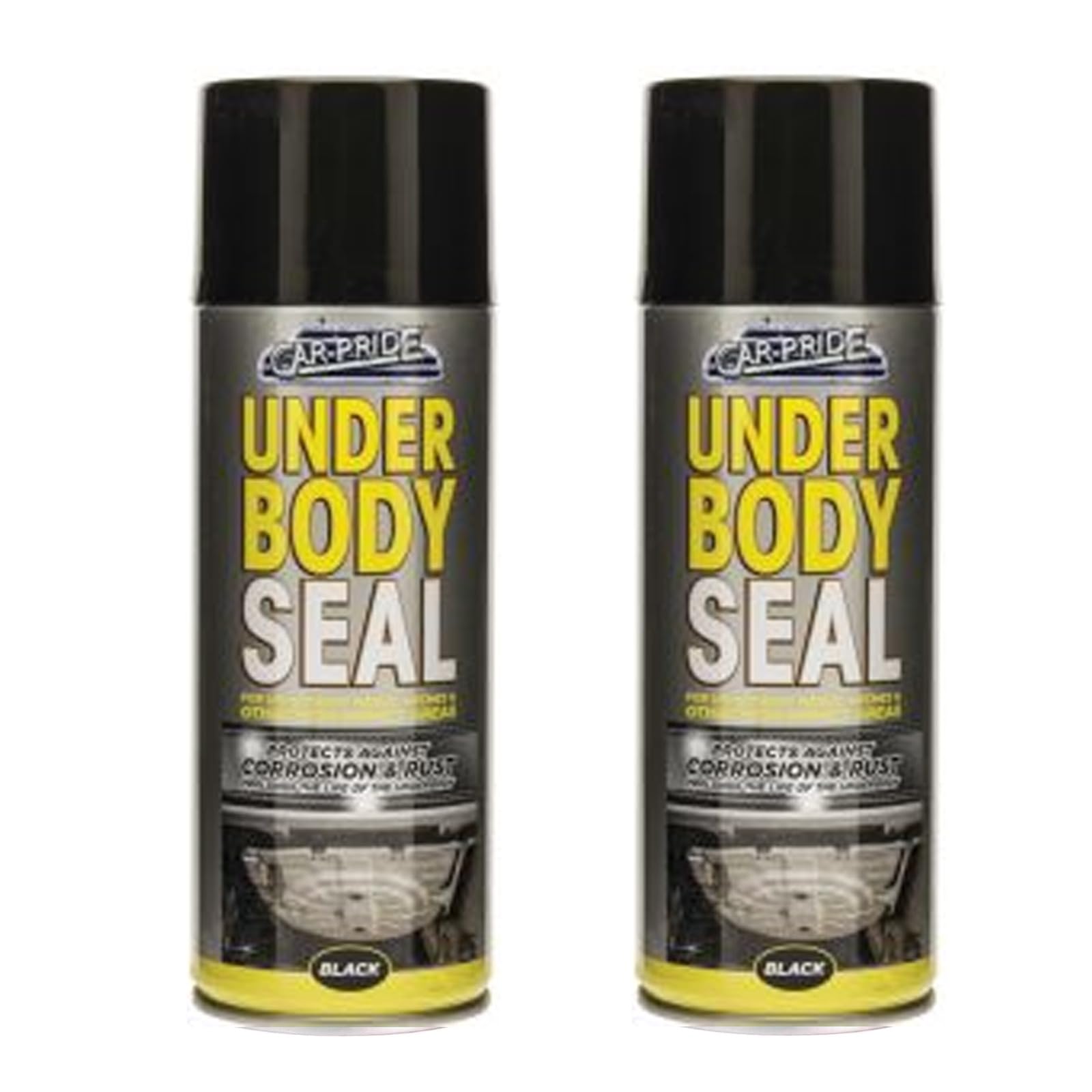 YSAMAX Underbody Seal Spray, Long-Lasting, Resilient Layer, Easy And Direct Application, Resist To Corrosion And Rust, Multiple Uses, 400ML (2PCS)