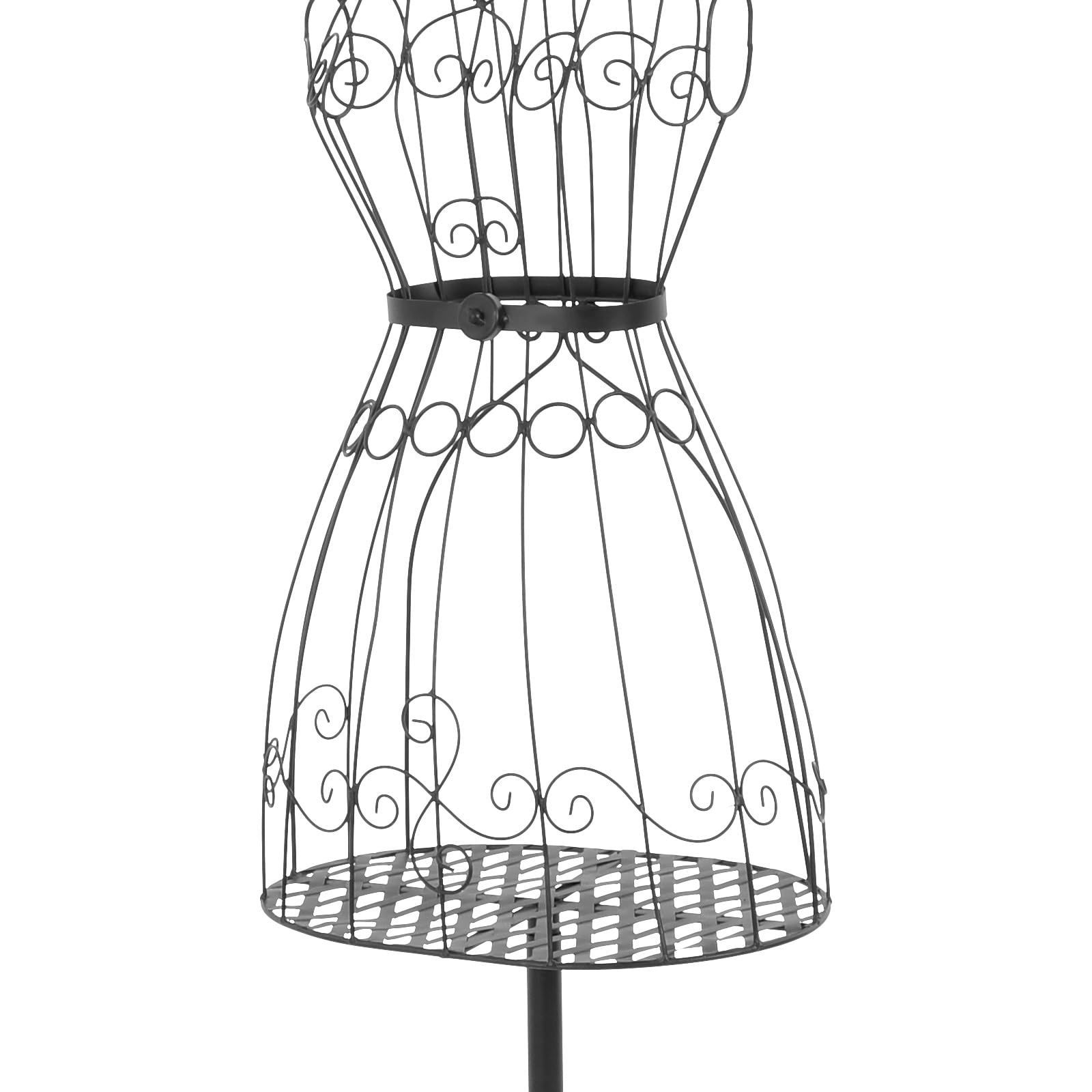 Metalowy manekin wystawowy, manekin krawiecki, manekin z wieszakiem na ubrania, tors, 175 cm, wysokość biustu, popiersie krawieckie, wieszak na ubrania