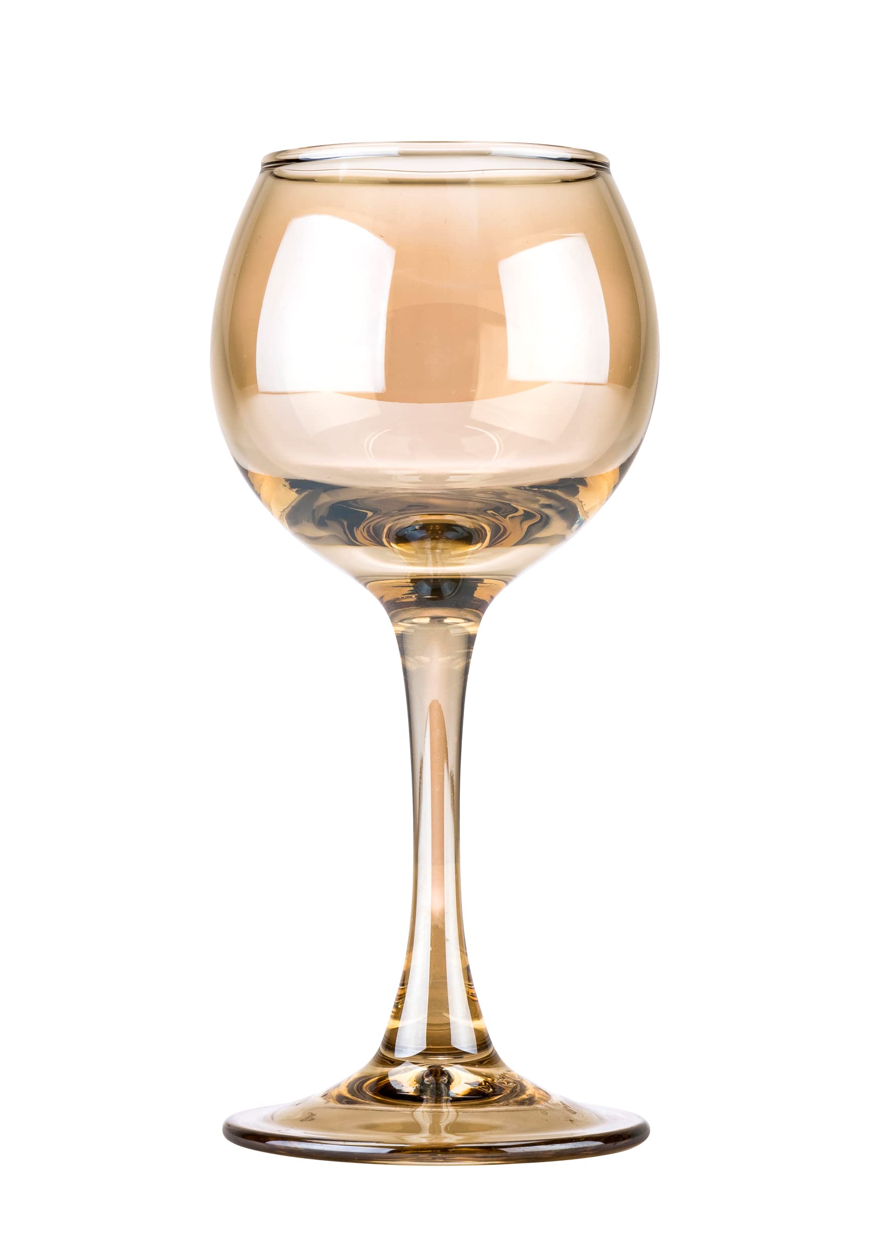 Honey 2-Ounce Liquer Glasses, Drinking Glasses for Liquor and Sherry, Elegant Stemmed Drinkware Set, Great Collectible Barware Gift, Set of 6