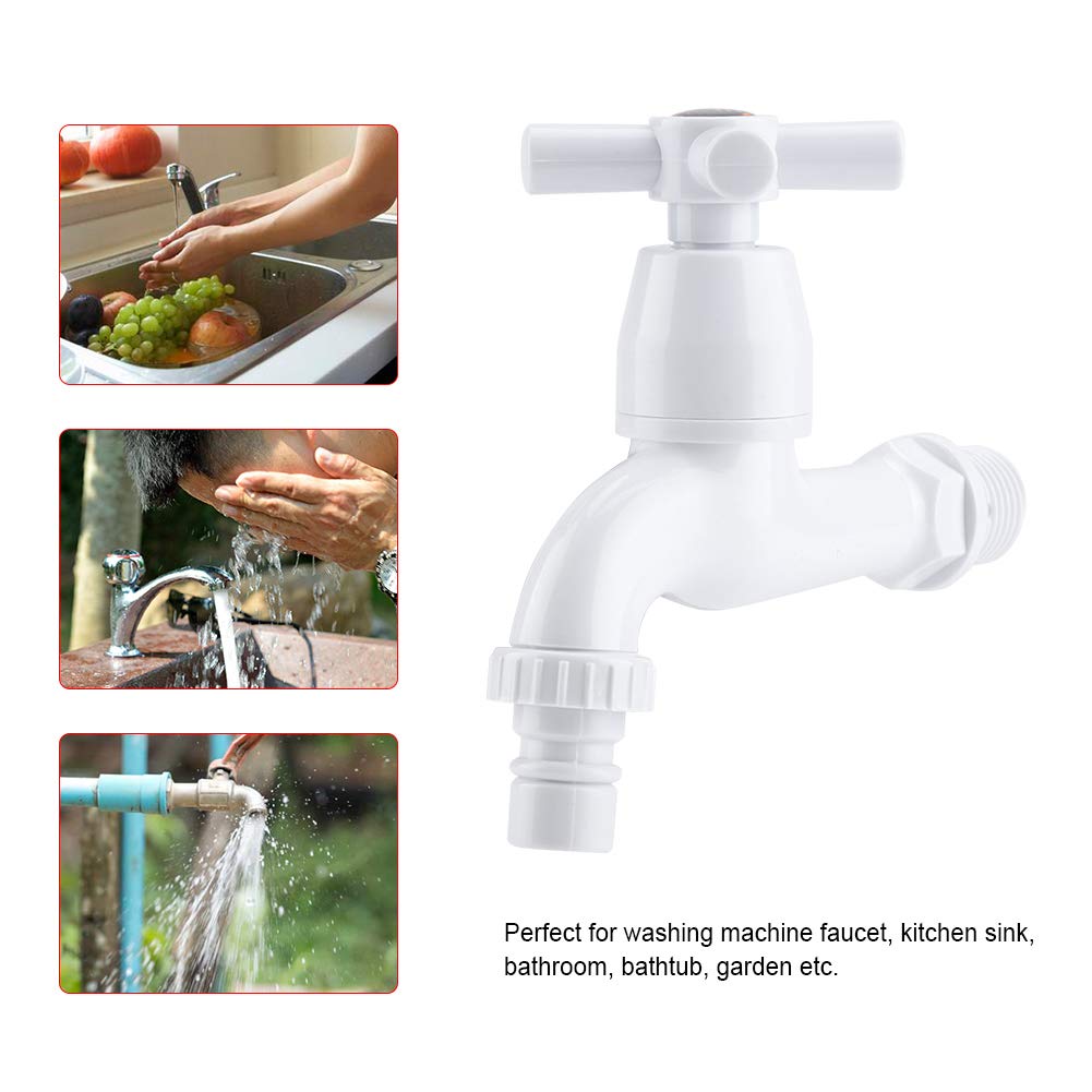 YOUTHINK ABS Plastic Water Tap Premium ABS Chrome Appearance Single Handle Basin Sink Faucet Great for Kitchen and — view 5