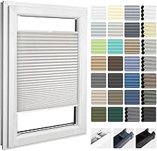 Home-Vision Premium Plissee nach Maß, zum Anschrauben in der Glasleiste, Blickdicht für Fenster & Tür Sonnenschutzrollo in verschiedenen Breiten, Höhen Farbe des Textile und Profilfarben