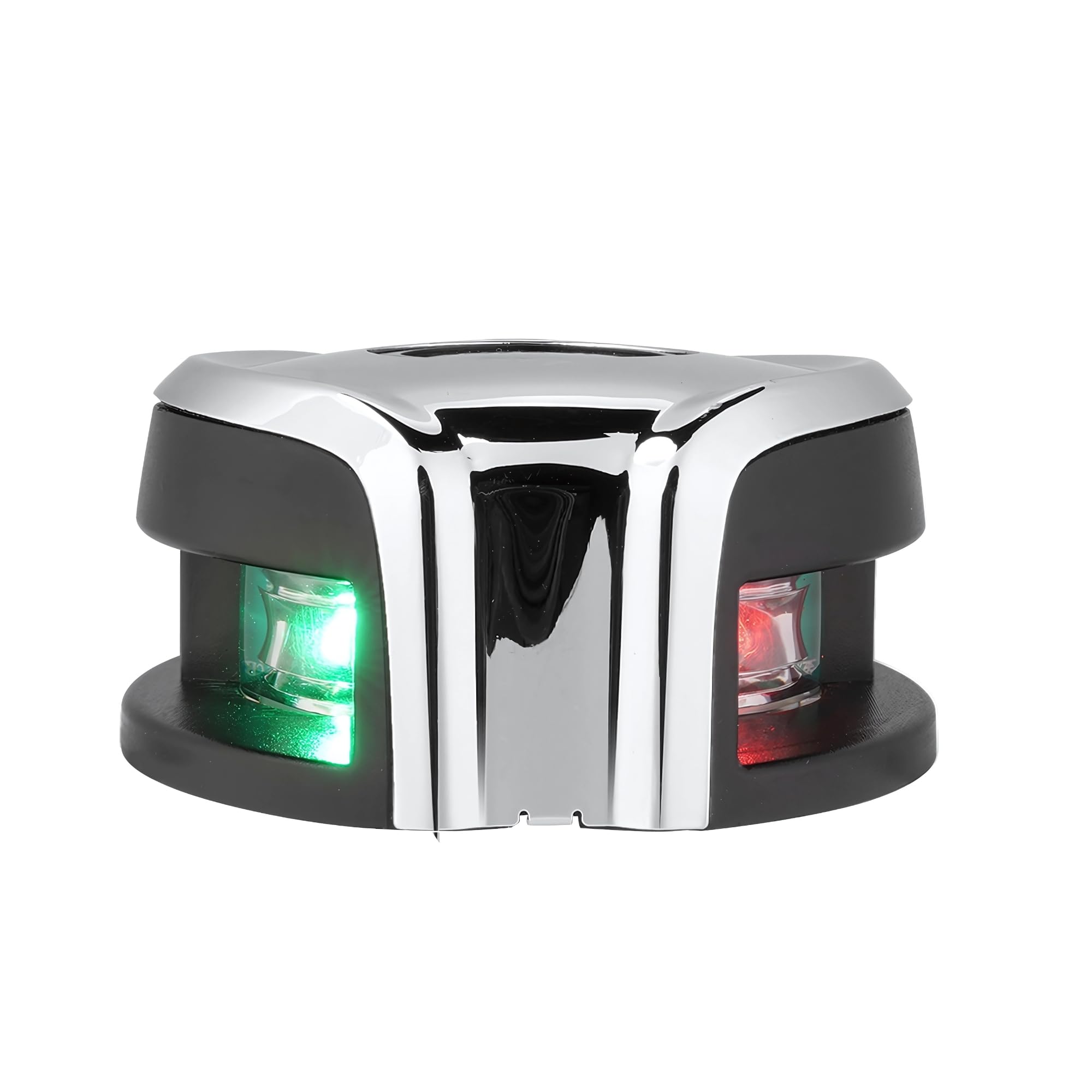 SEAFLO Horizontal Bow Mount Navigation Lights - Bright LED, 2NM Visibility, IP67 Waterproof, Marine Grade AISI 316 Stainless-Steel for Boats up to 65.5 FT (20M) - 4-Year Warranty (Bi-Color LED)