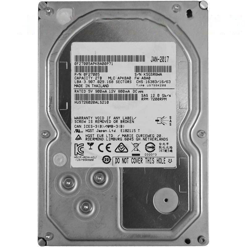 Amazon.co.jp: MIDTY 90% HDD Hgst 2TB 3.5インチ SAS 64MB 7200RPM 