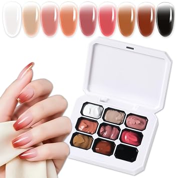 Sponge Pat Paint Nail Gel, 9 Colors Ombre Gel Nail Polish