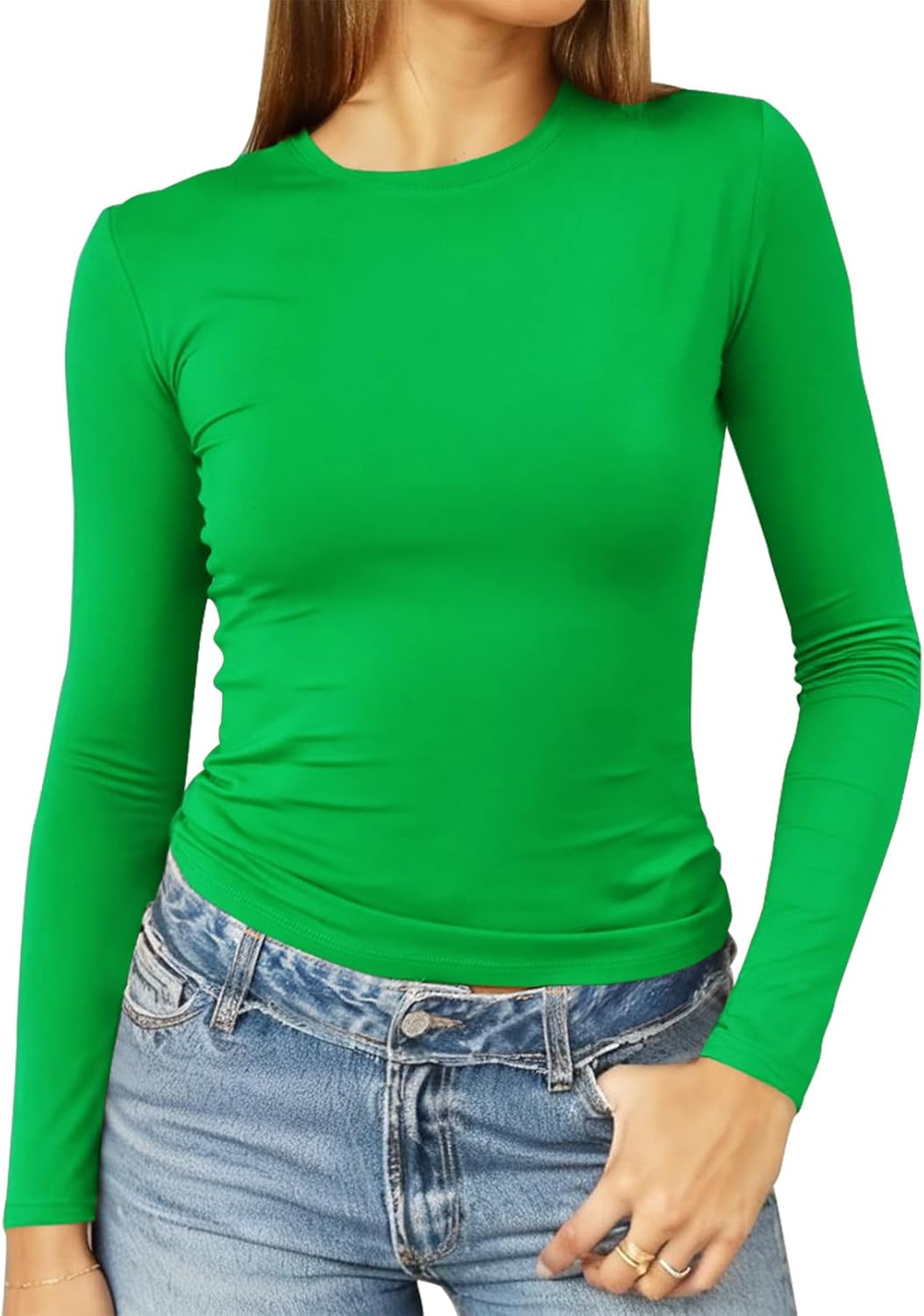 Abardsion Long Sleeve Fitted Shell - Spring Green