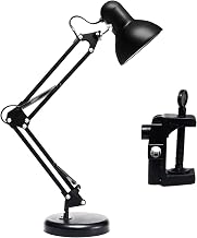 Luminaria Pixar Articulada Preto Mesa Escritorio Base Garra Articulavel Leitura