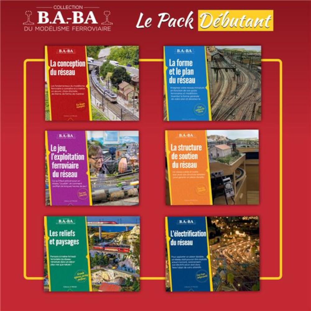 B.A.-BA du train miniature - Le Pack Débutant - Volumes 1 - 2 - 3 - 5 - 7 - 13