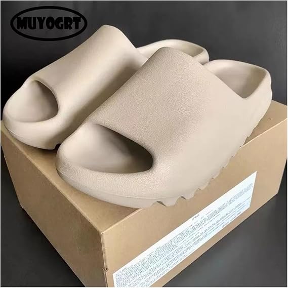 Cloud Sliders Slides For Men Outdoor Trending Thick Bottom Sliders Beach Sandals Designer Bone Slides For Women(Black,45(27.5cm))