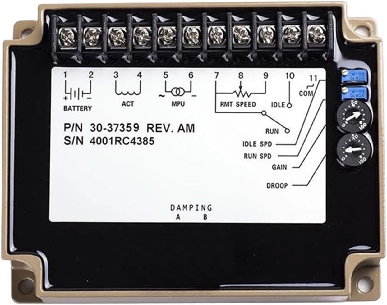 3037359 Governor Controller Module Diesel Generator Speed Control Unit Engine Spare Parts