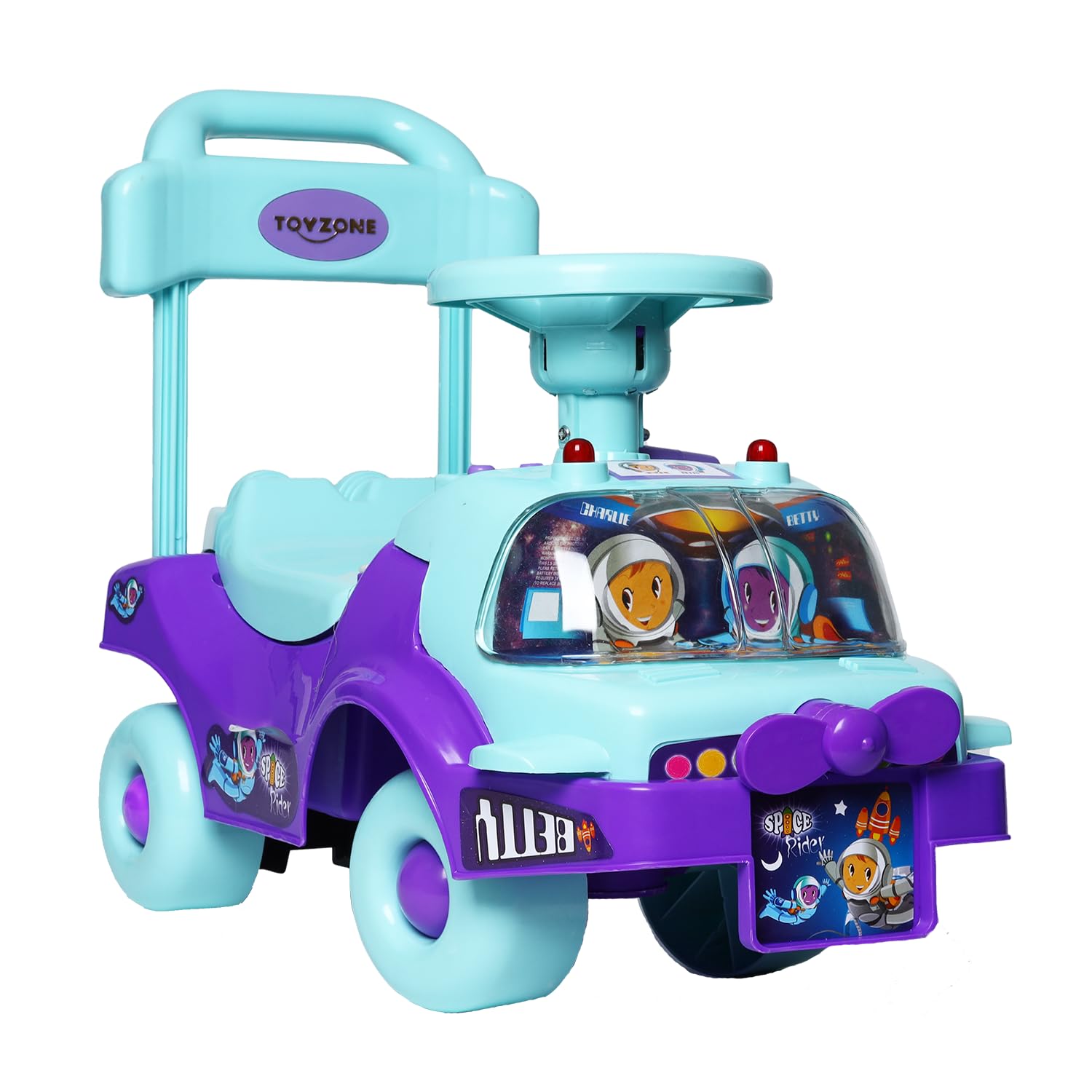 Toyzone Rider Car| Ride-on Baby Car |Toy Car|Push Car | Swing Car |Kids Power Wheel Ride on Car for Children/Kids |Toy Baby Car Suitable for Boys & Girls Multicolor (Space Rider)