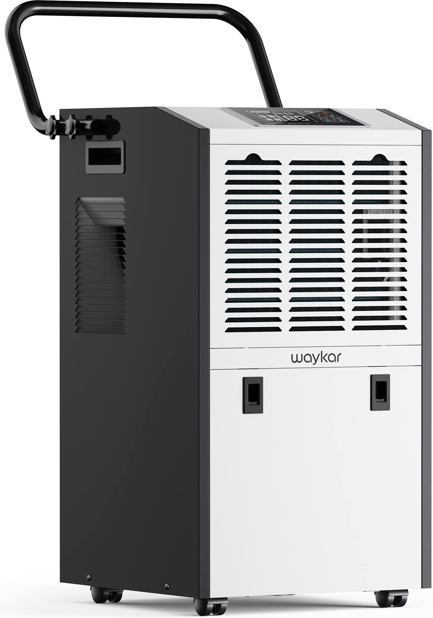 Waykar 155 Pints Large Commercial Dehumidifier with Drain Hose and Water Tank, Industrial Dehumidifier in Large Space up to 8000 Sq. Ft for Home, Basements, Whole House, Library