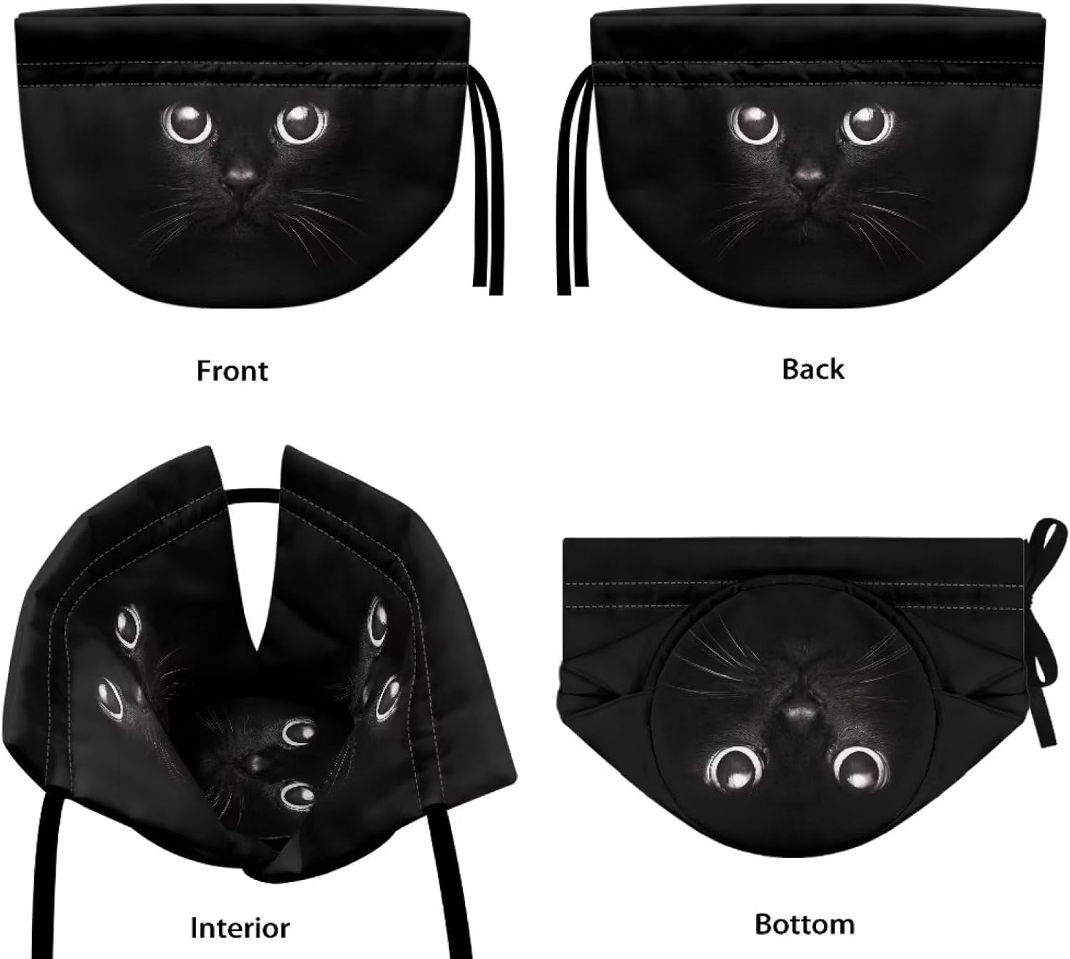 Xoenoiee Black Cat Pattern Tea Cozy Teapot Cover Thermal Insulation Tea Pot Cosy Teapot Cover for Home Kitchen Table Tea Kettle Covers Cozy Warmer
