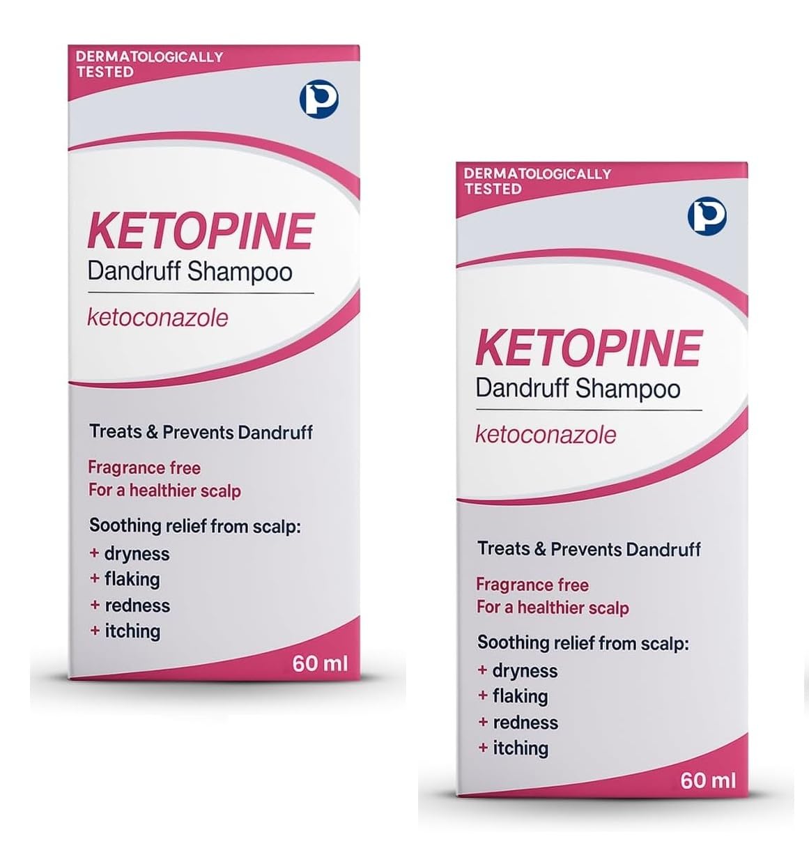 Ketoconazole 2% Medicated Shampoo – Anti-Fungal Anti-Dandruff Shampoo for Itchy, Flaky Scalp, 60ml (2)