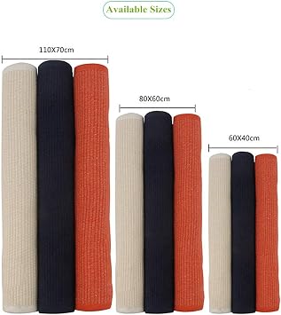 Montessori Mat Cotton Working Rug for Nursery Preschool Kindergarten, 23.6''31.5'', Navy Blue