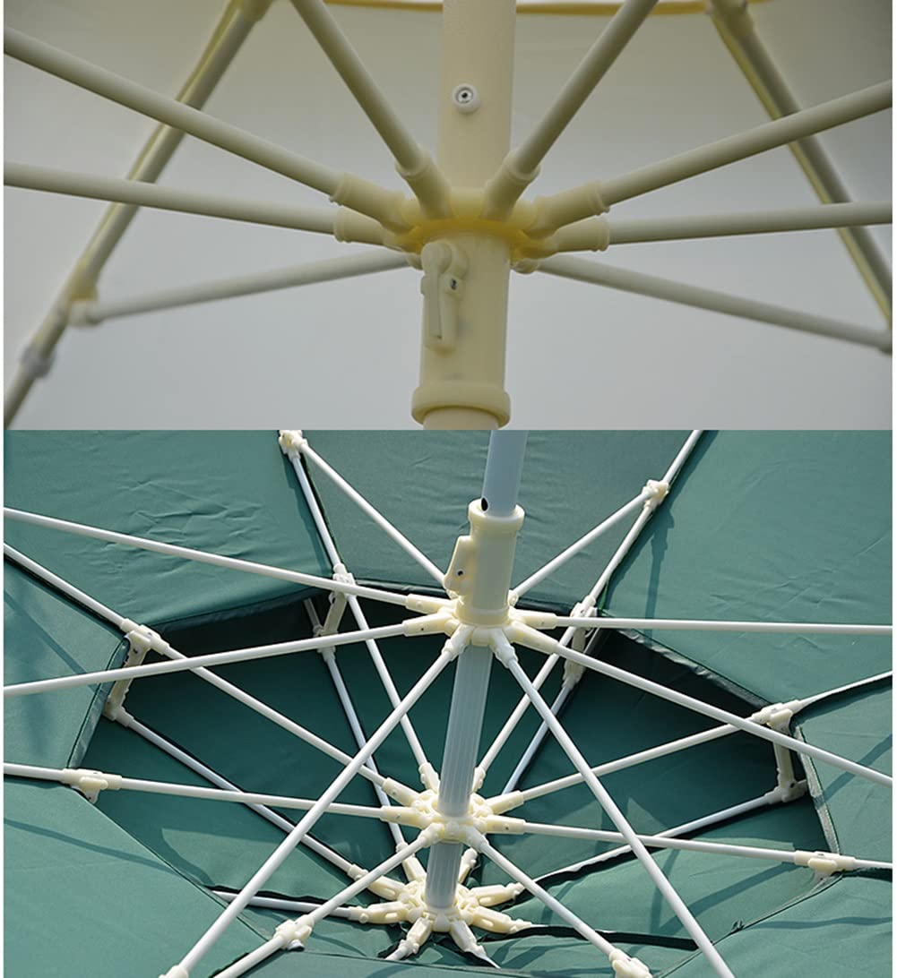 Parasol tarasowy 250 cm duży parasol ogrodowy targ zewnętrzny parasol stołowy wiatroszczelny filtr przeciwsłoneczny z żelaznym drążkiem na basen, trawnik i taras