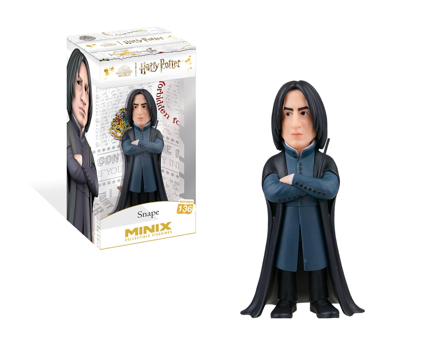 MINIX - Movies #136 - Harry Potter - Snape - Collectible Figure 12 cm, Multicoloured, 4.72 inches