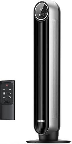 Miniatura 1 de Dreo Ventilador de torre para dormitorio, ventilador de suelo silencioso de velocidad de 25 piess, ventiladores oscilantes de 90 para interiores con