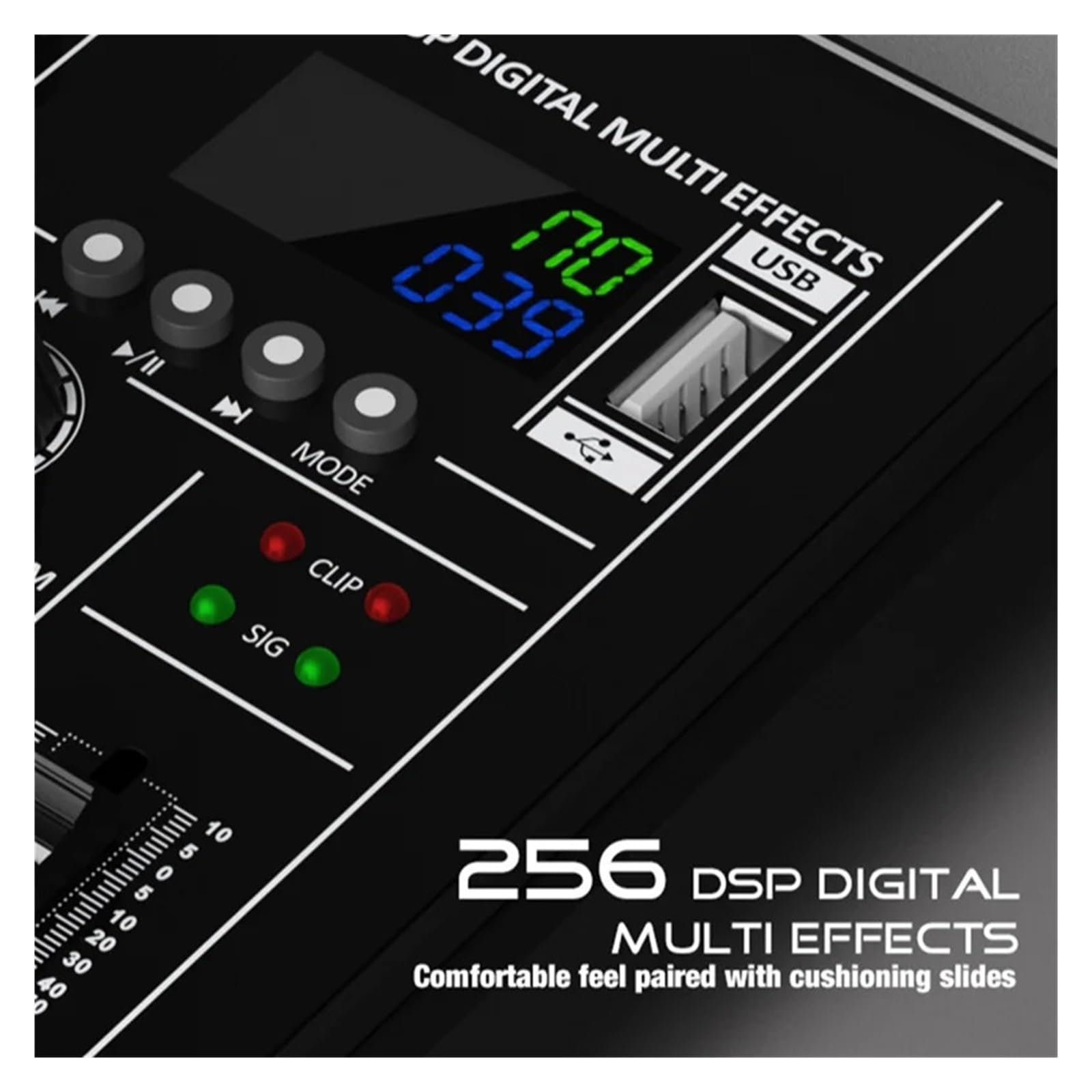 Controller DJ, Mixer Bluetooth a 4 canali, mixer da studio USB, alimentazione Phantom a 48 V, console for DJ.