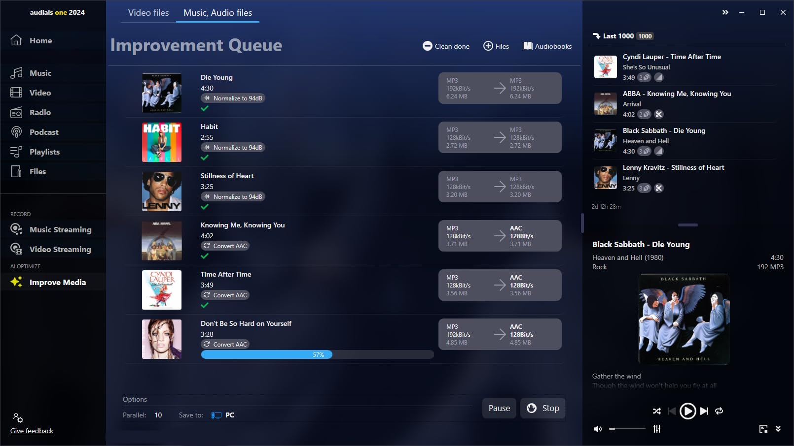 Audials One 2024 Ultra - Miglioratore video AI e registratore di streaming per musica, video, radio, podcast | 1 Dispositivo | 1 Utente | Codice d'attivazione per PC via email