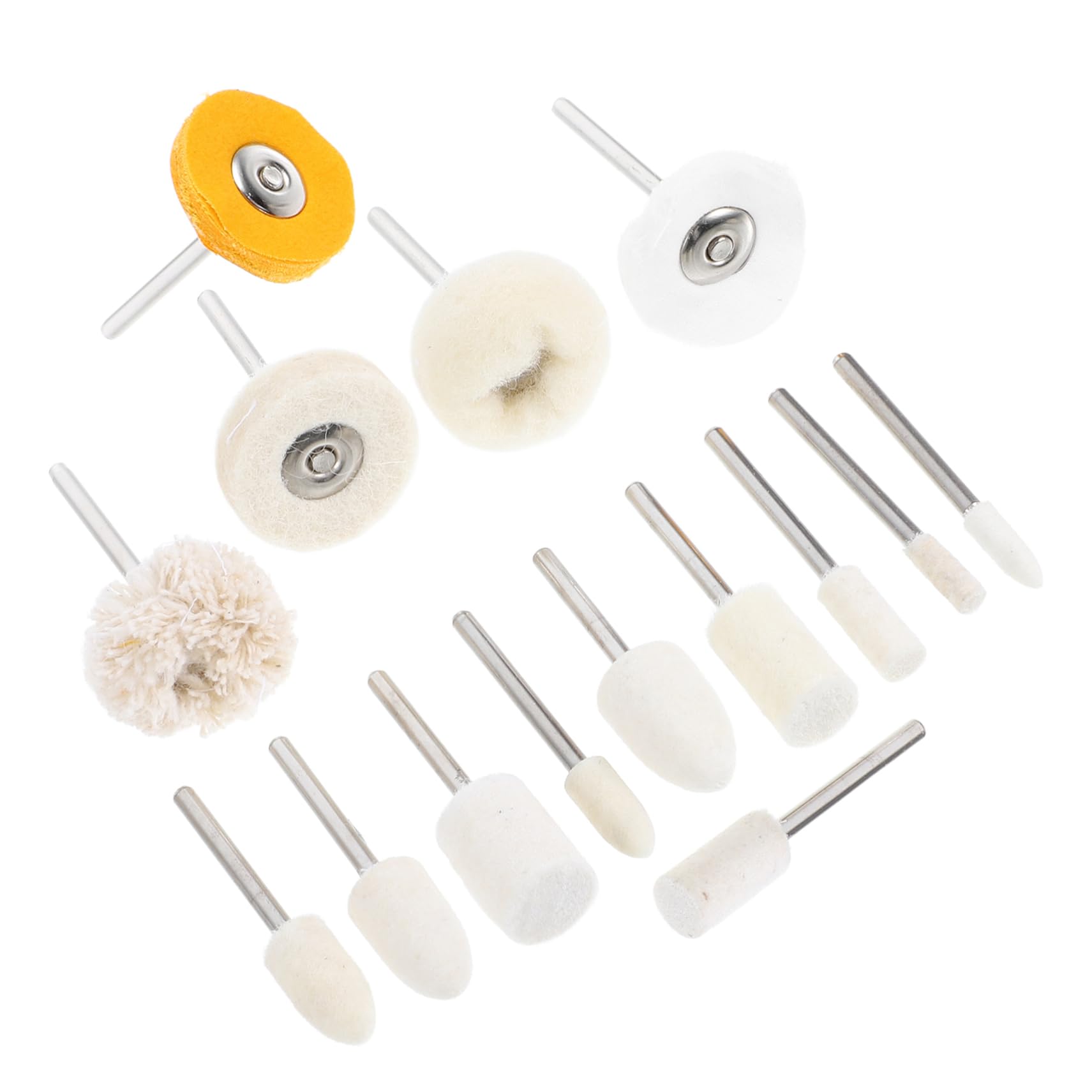 Cabilock 50 Pcs Polishing Brush Buffing Wheel for Rotary Tool Polishing Wheel for Jewelry and Watch Small Polishing Kit for Jewelry Polishing Kit