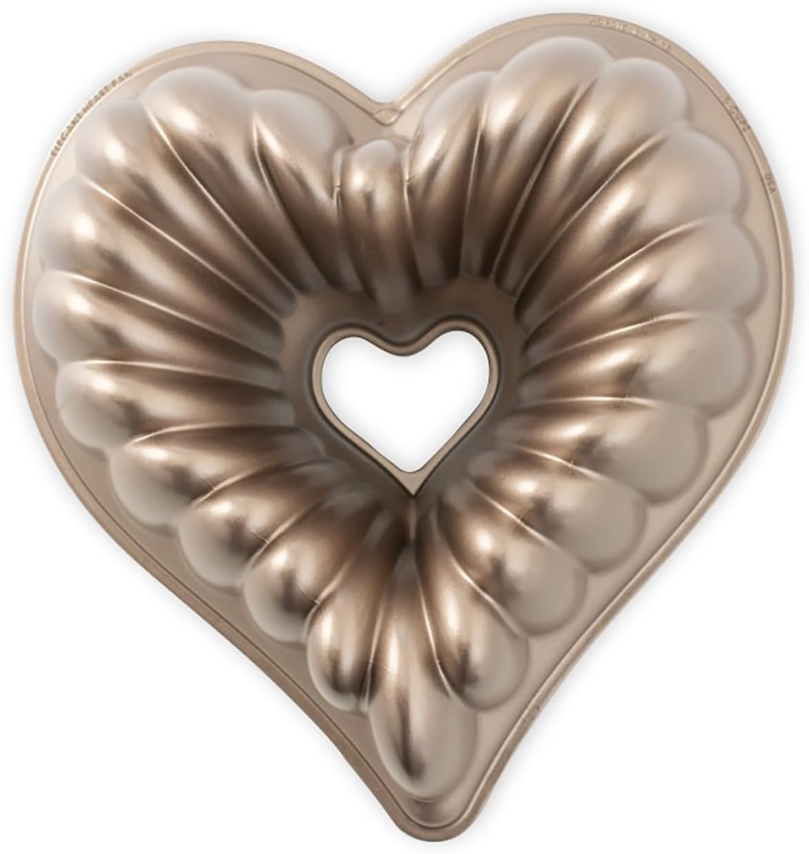Elegant Heart Bundt, 10 Cup, Toffee