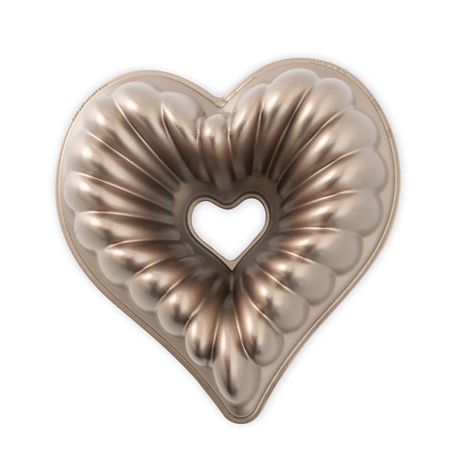 Elegant Heart Bundt, 10 Cup, Toffee
