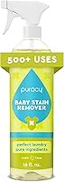 Puracy Enzyme Stain Remover Spray for Baby Clothes & Cloth Diapers - Natural Spot Odor Cleaner, Safe for Newborn Essentials, 16oz