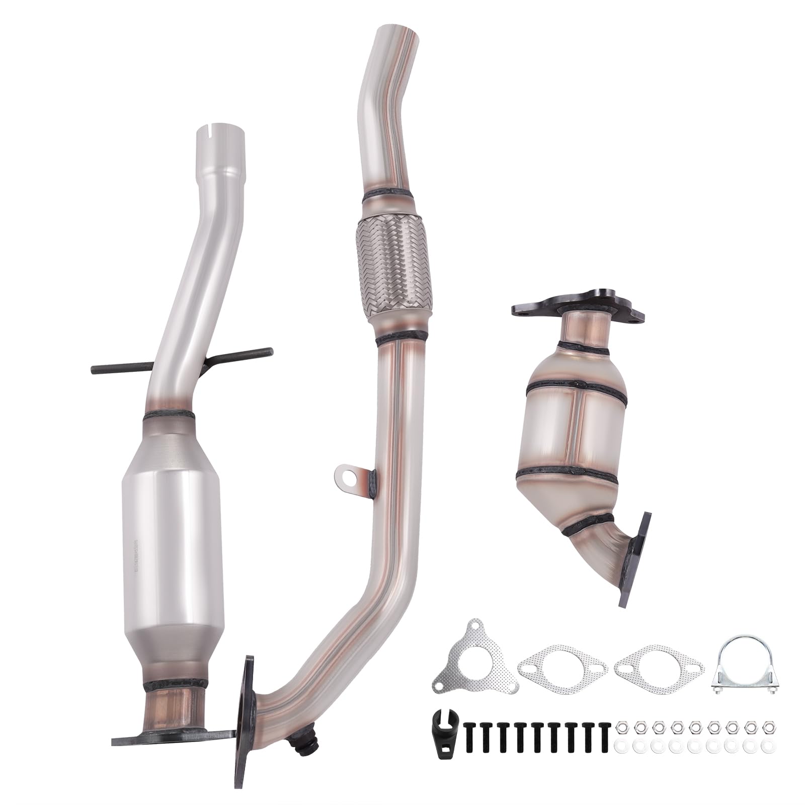 Front Catalytic Converter Kit Compatible with 2014-2019 Impala & 2013-2015 Malibu & 2016 Malibu Limited Cruiser 2.5L L4 Engine, OE Replacement # 16788 55698